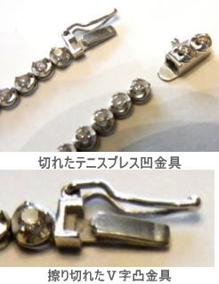 切れたテニスブレスの修理