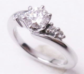 ダイヤリング　0.508ｃｔ　手作り　宝石工房ながお