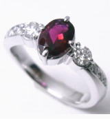 ルベライトリングを手作り　宝石工房ながお